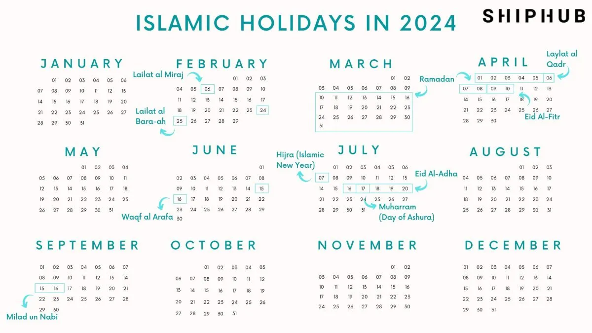 Islamic Date Calendar 2024 Afton Shauna