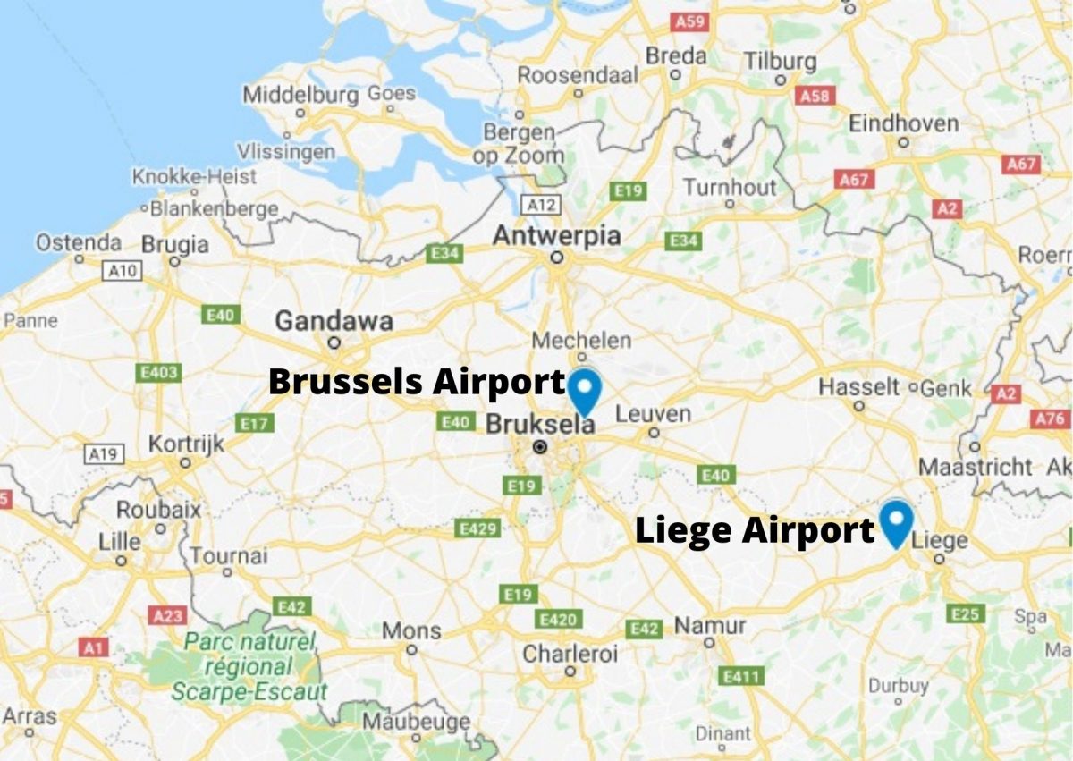 Airports in Belgium