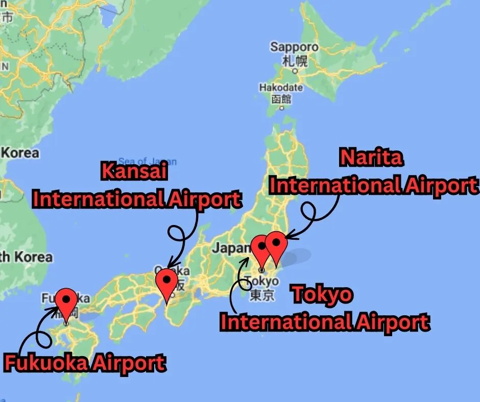Airports in Japan