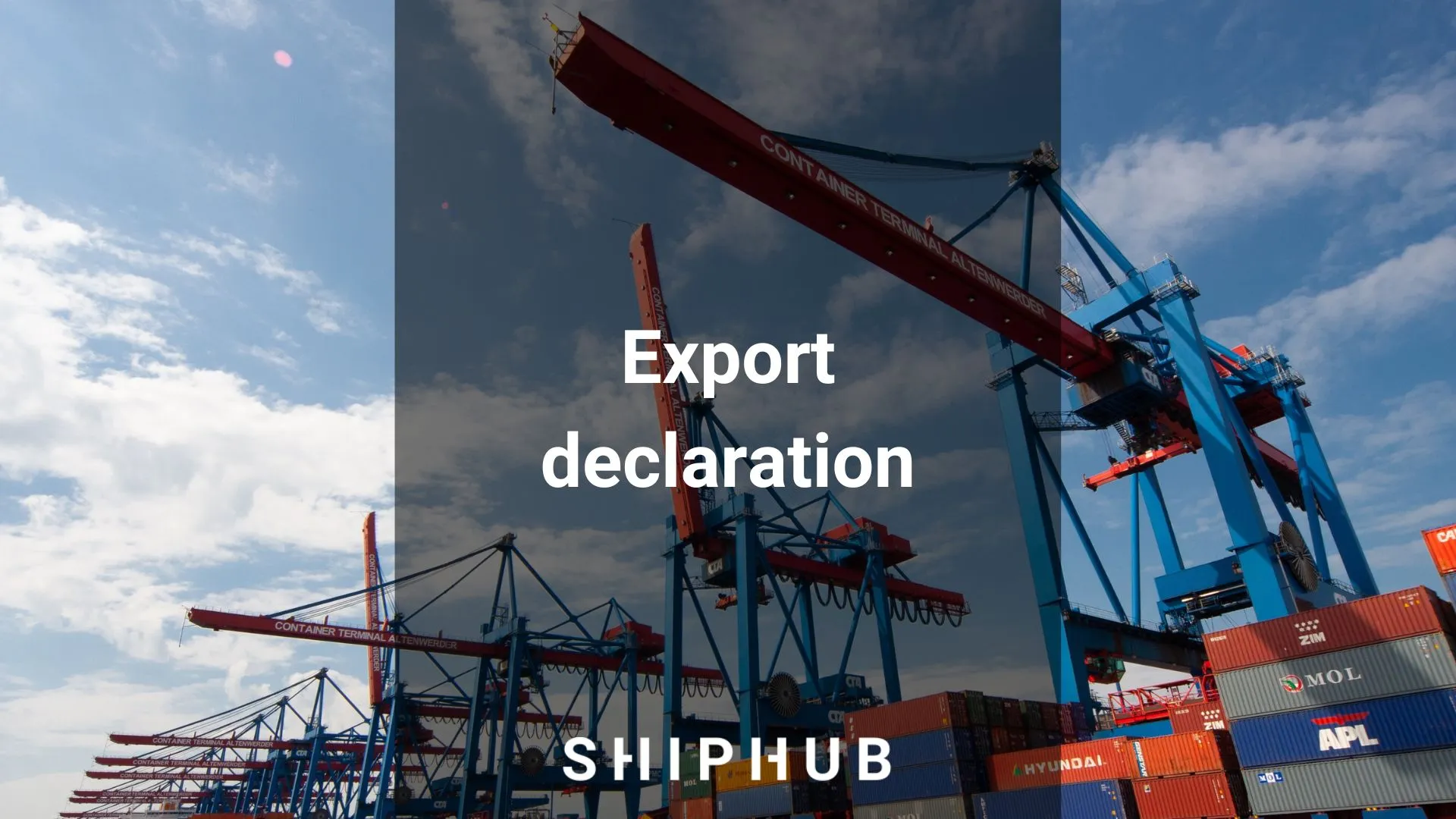 Export declaration