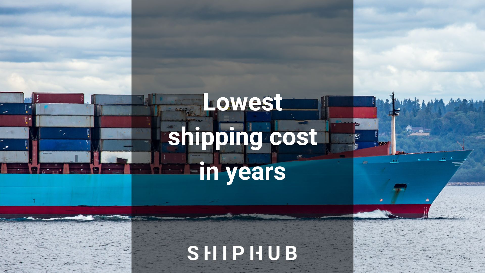 Lowest shipping cost in years