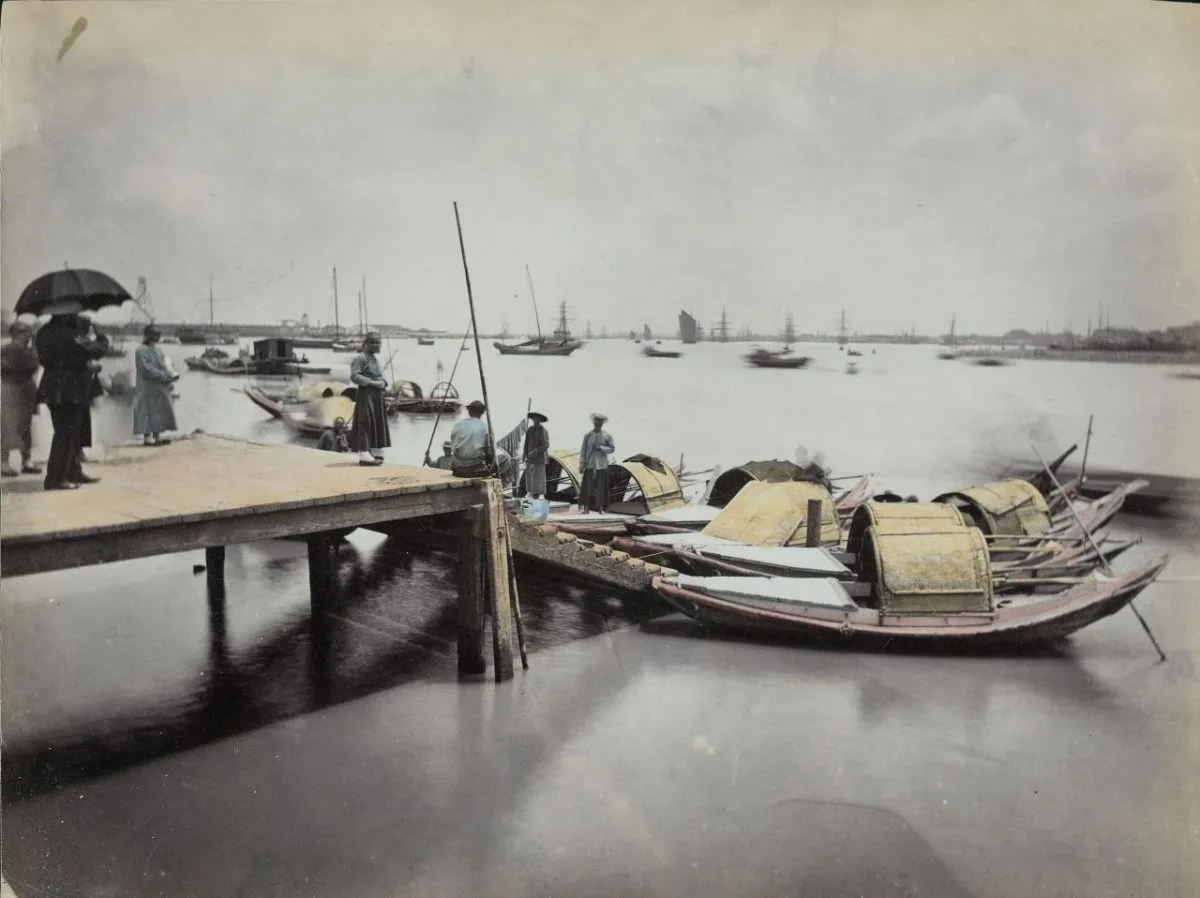 The Port of Shanghai in 19th century