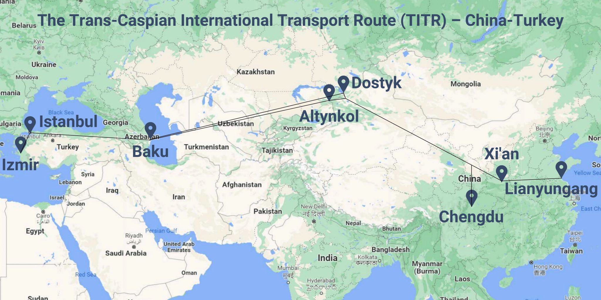 Турция китай карта