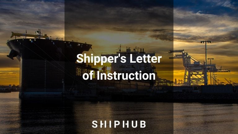 Shipper's letter of instruction