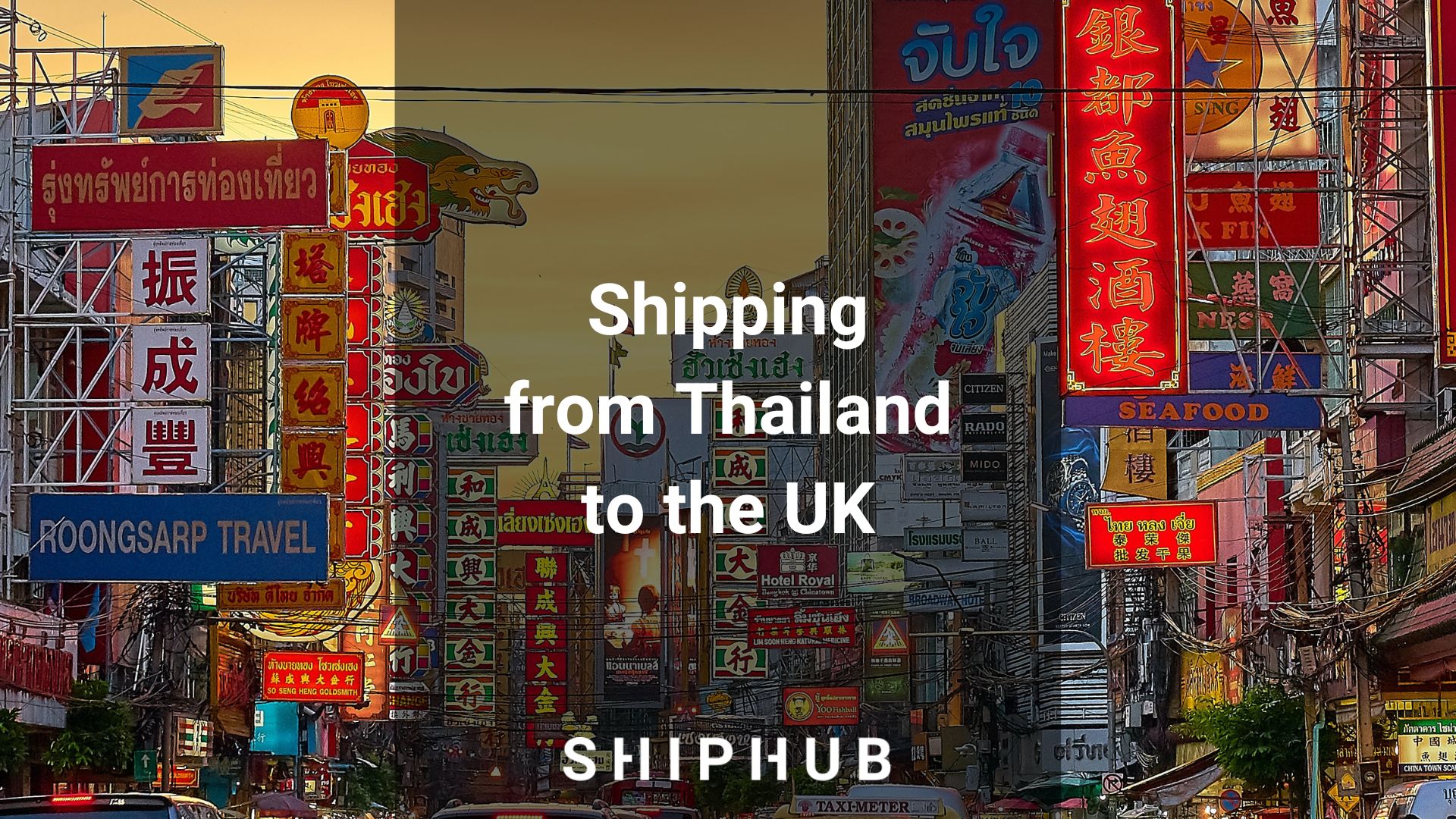 Shipping from Thailand to the UK