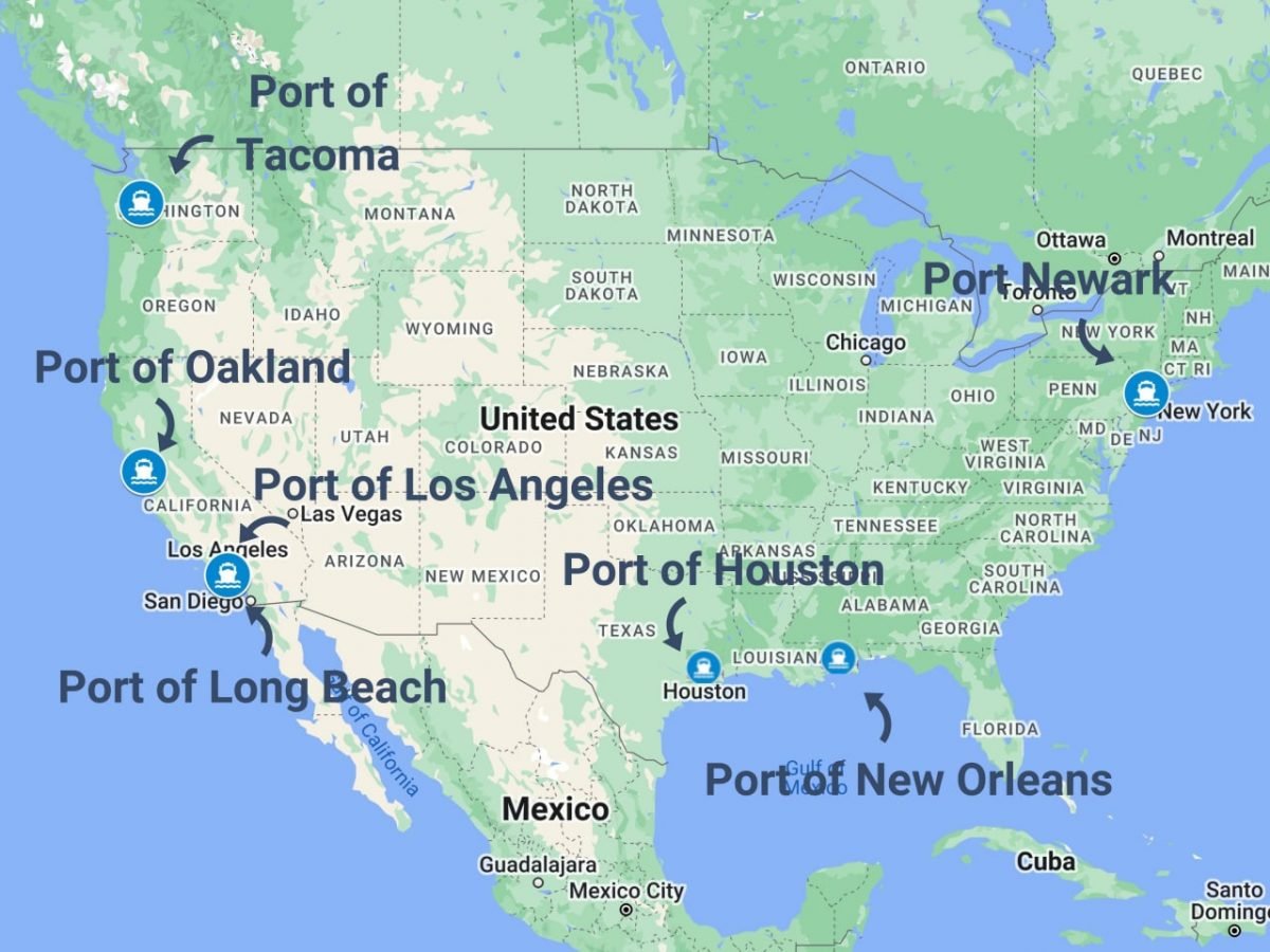 US seaports