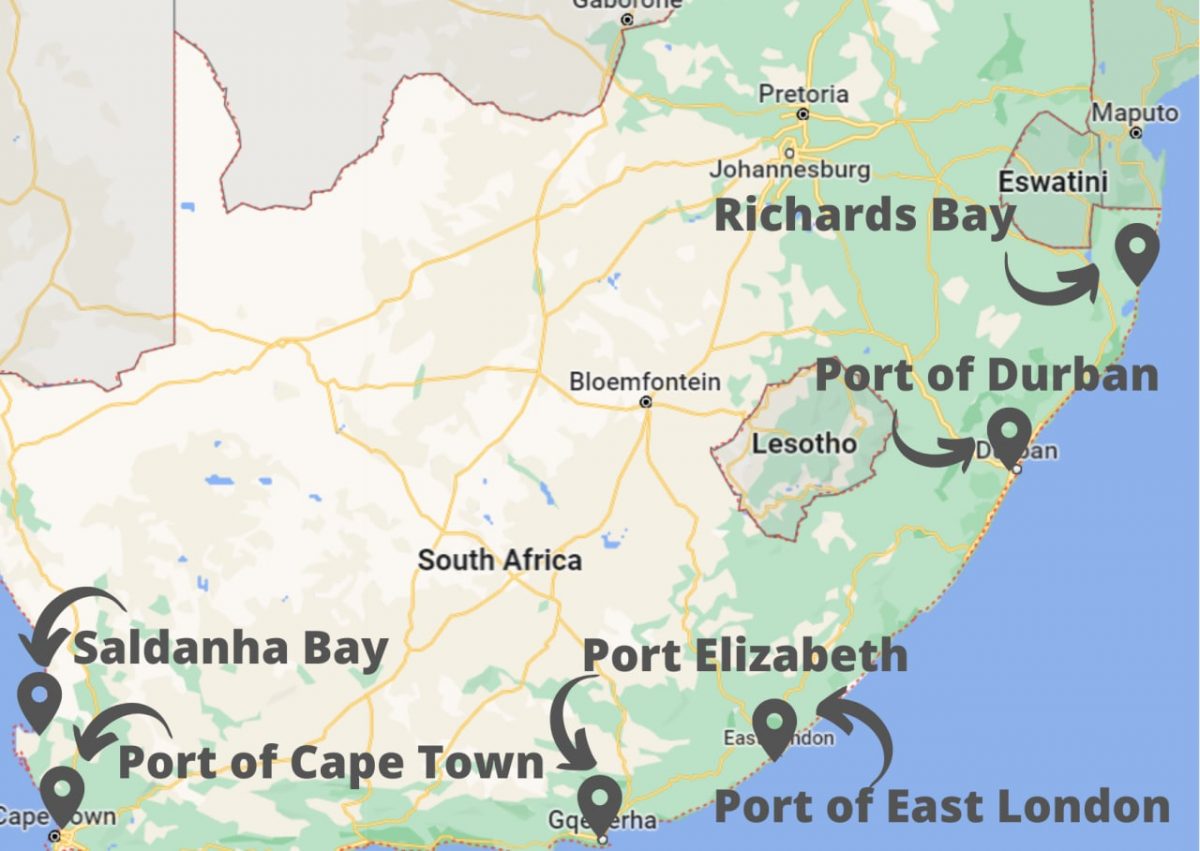 Ports in South Africa