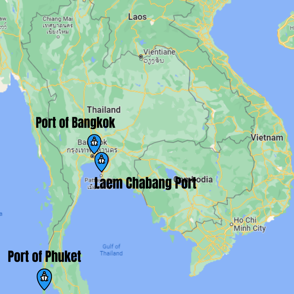 Seaports in Thailand