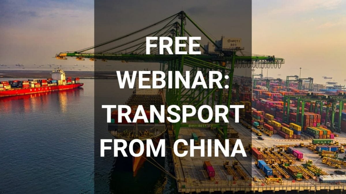 webinar transport from china