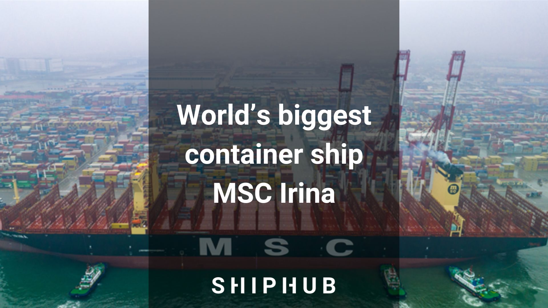 World’s biggest container ship MSC Irina